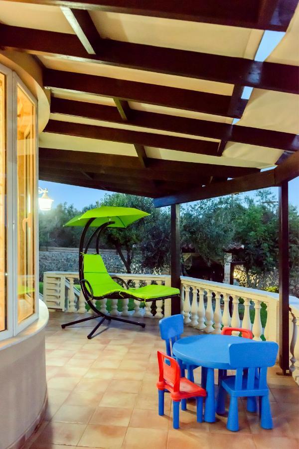 Villa Maxim With Private Pool & Tennis Court Halikounas Exterior foto